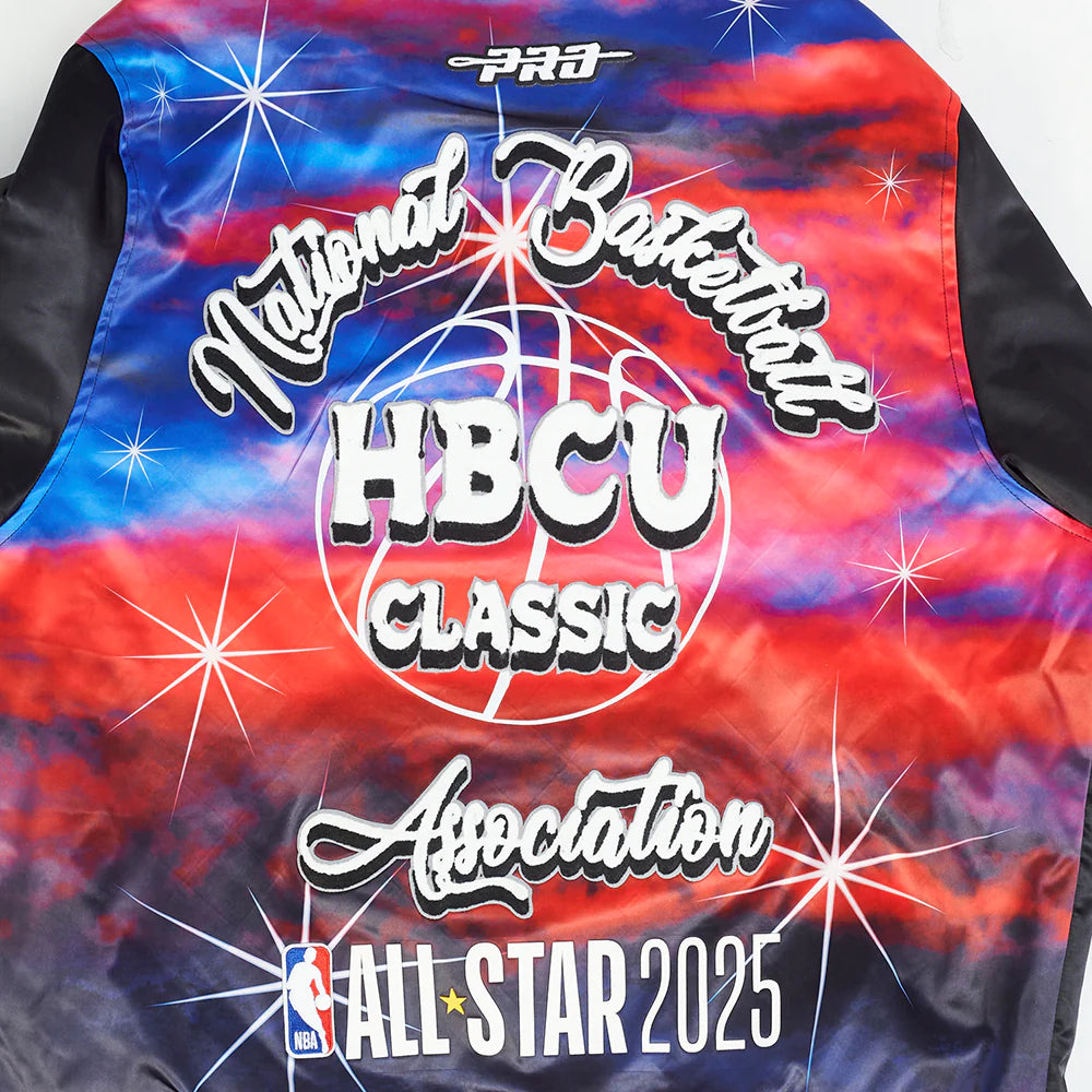 HBCU X NBA ALL STAR 2025 WOMEN'S SUBLIMATED SATIN JACKET