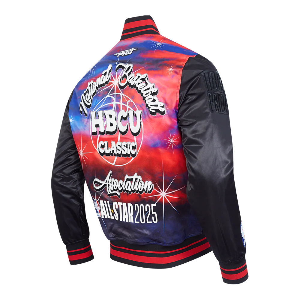 HBCU X NBA ALL STAR 2025 WOMEN'S SUBLIMATED SATIN JACKET