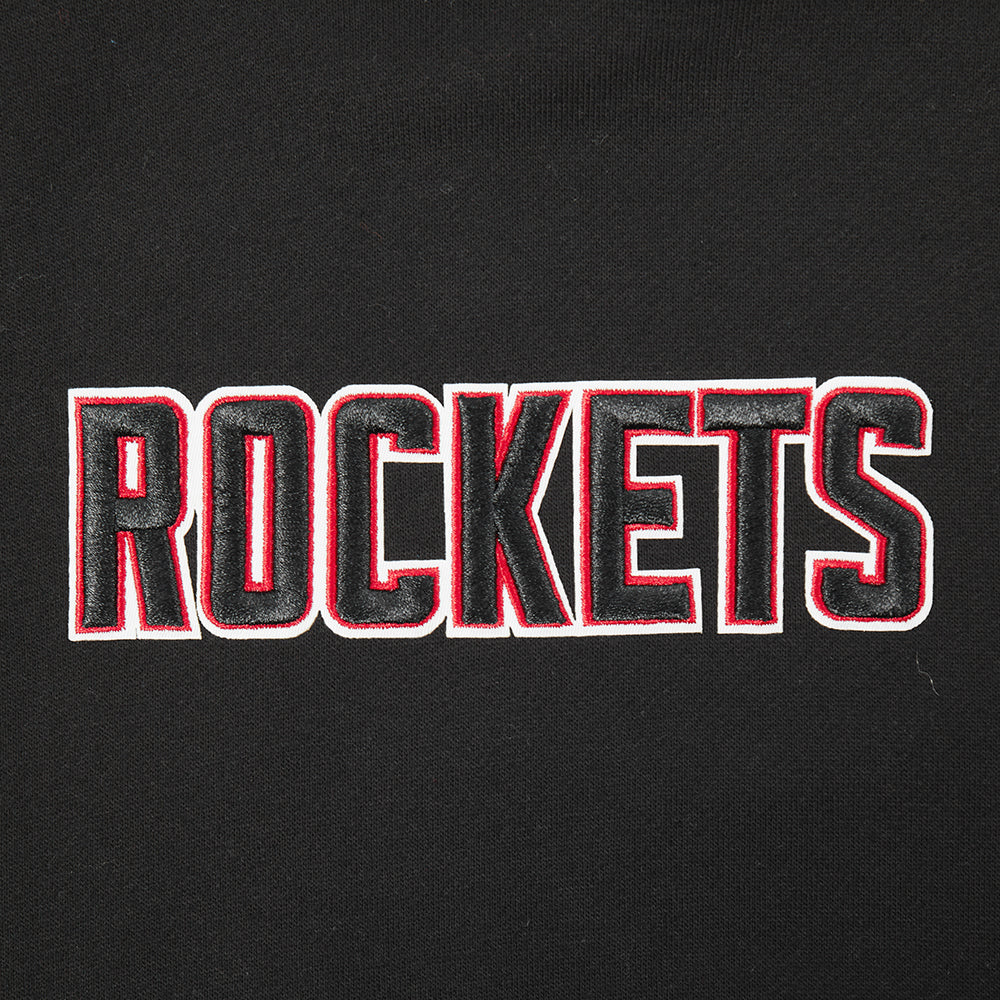 NBA HOUSTON ROCKETS WINGSPAN MEN'S DROP SHOULDER FLEECE PULLOVER HOODIE