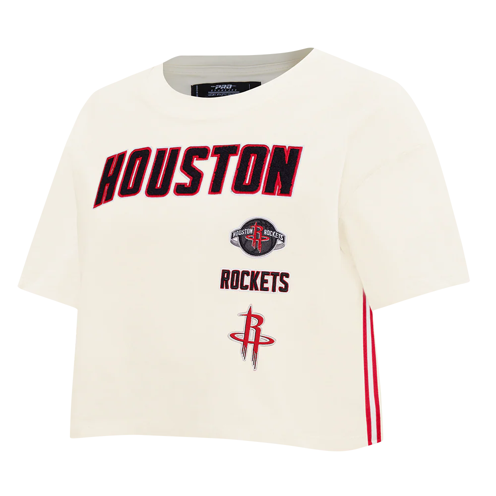 NBA HOUSTON ROCKETS RETRO CLASSIC WOMEN'S BOXY TEE