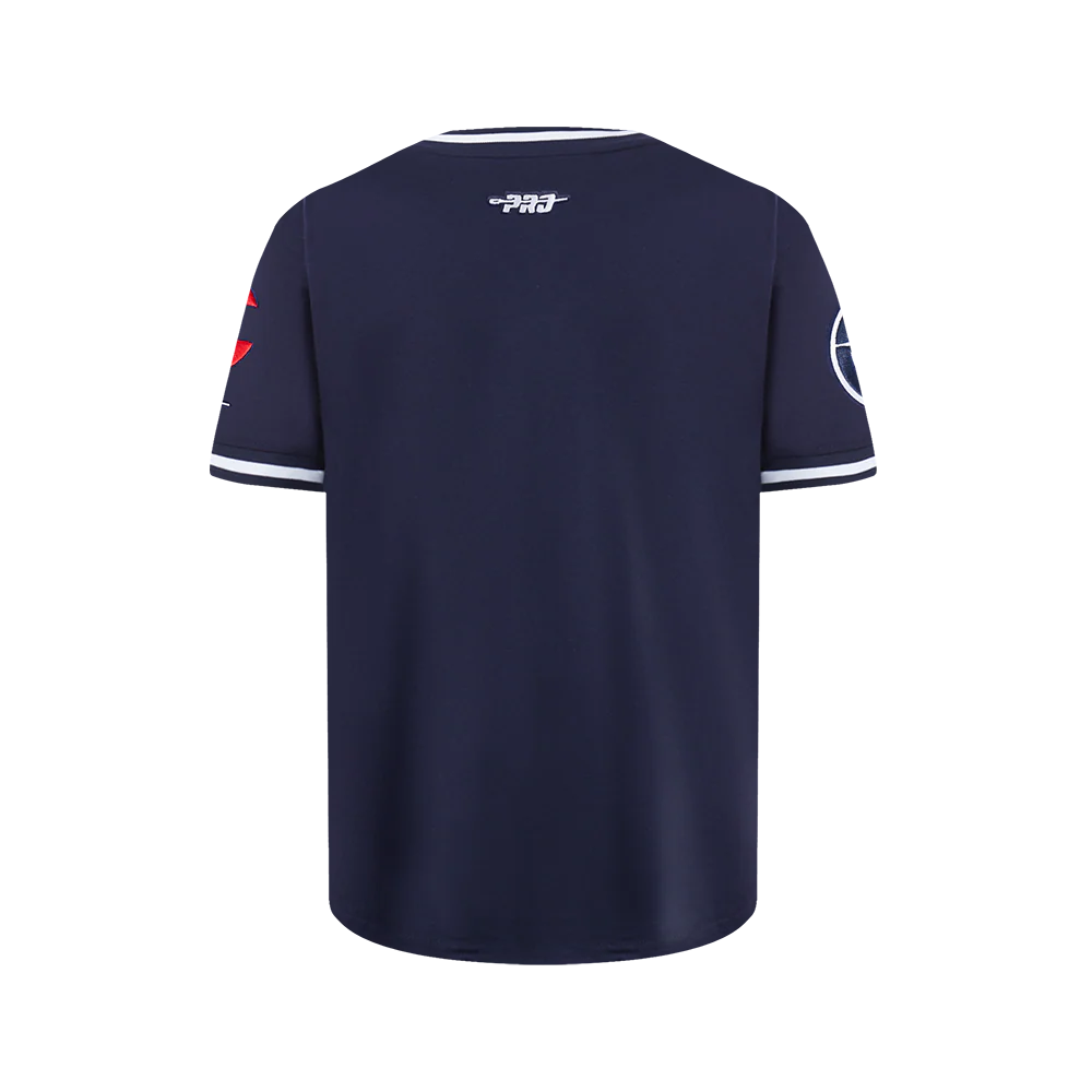 NBA LOS ANGELES CLIPPERS CLASSIC BIG BOYS SHORT SLEEVE STRIPED RIB TEE