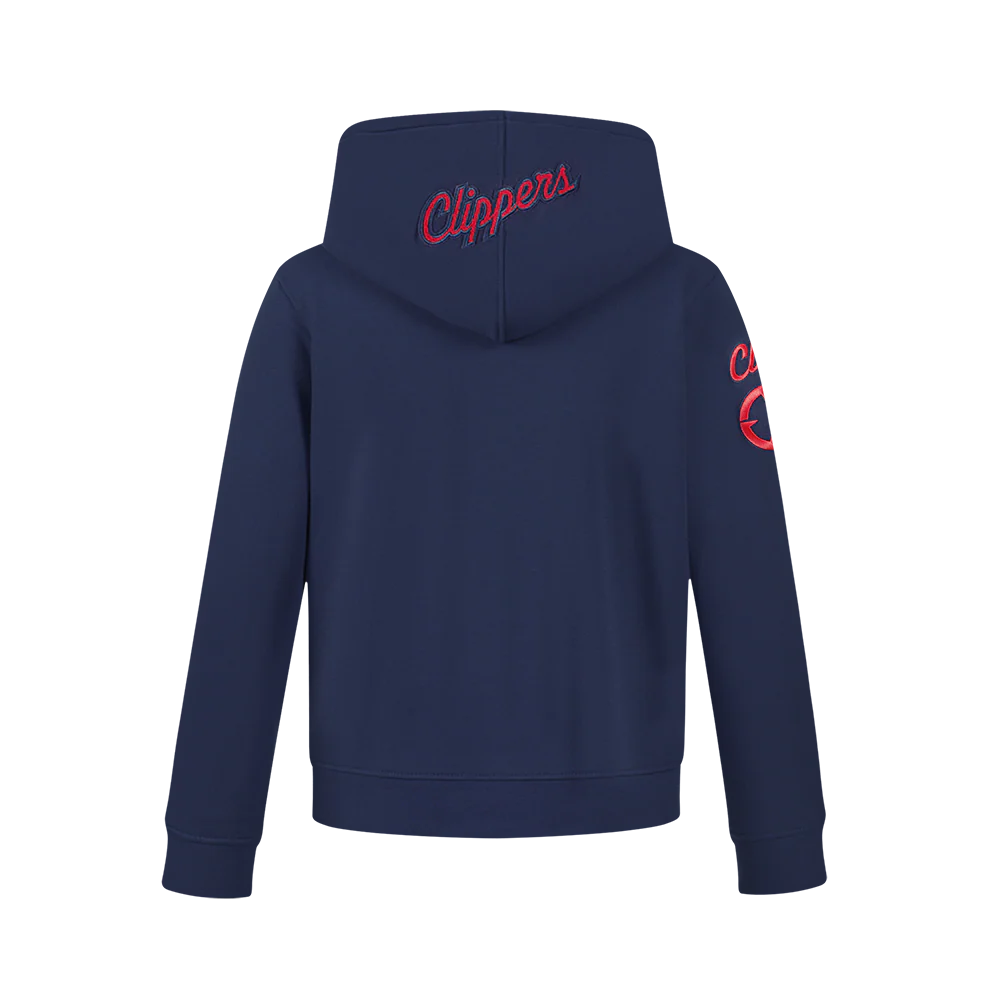NBA LOS ANGELES CLIPPERS CLASSIC BIG BOYS FLEECE PULLOVER HOODIE