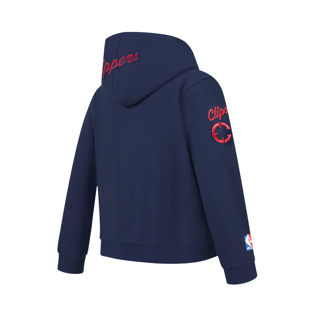 NBA LOS ANGELES CLIPPERS CLASSIC BIG BOYS FLEECE PULLOVER HOODIE
