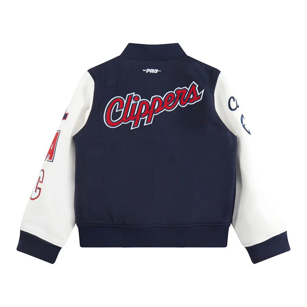 NBA LOS ANGELES CLIPPERS CLASSIC BIG BOYS WOOL VARSITY JACKET