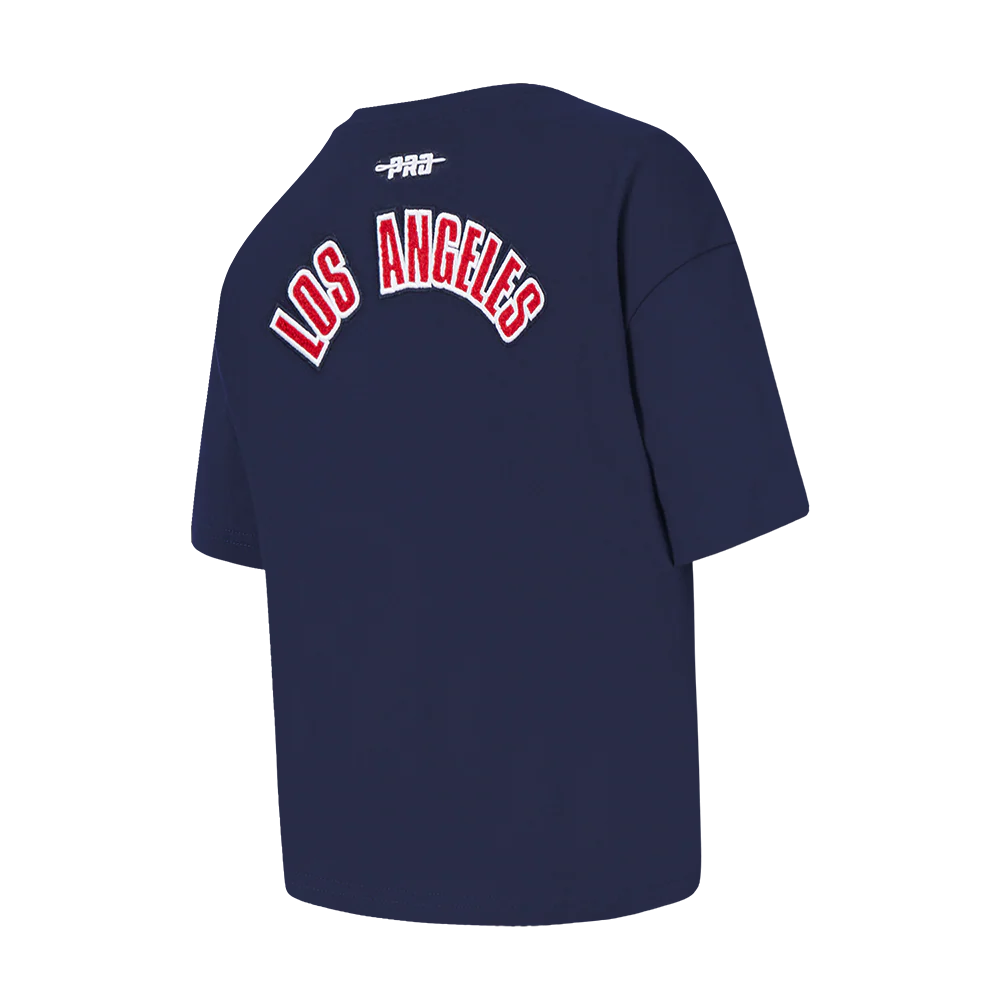 NBA LOS ANGELES CLIPPERS CLASSIC BIG GIRLS SHORT SLEEVE BOXY TEE