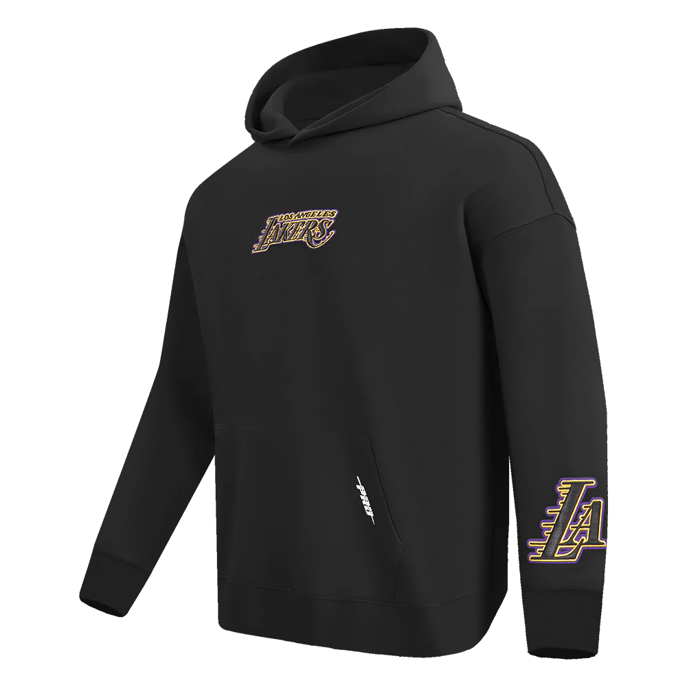 NBA LOS ANGELES LAKERS WINGSPAN MEN'S DROP SHOULDER FLEECE PULLOVER HOODIE
