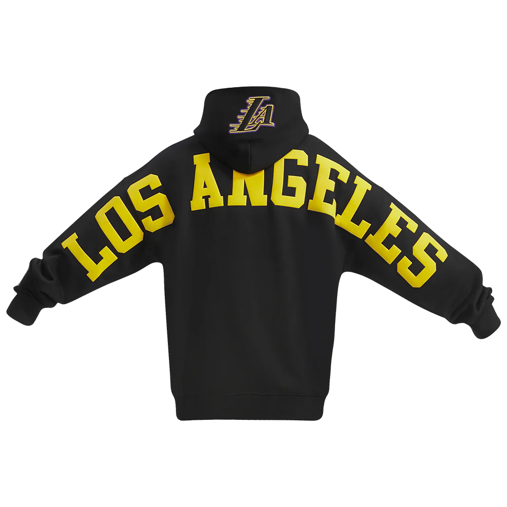 NBA LOS ANGELES LAKERS WINGSPAN MEN'S DROP SHOULDER FLEECE PULLOVER HOODIE