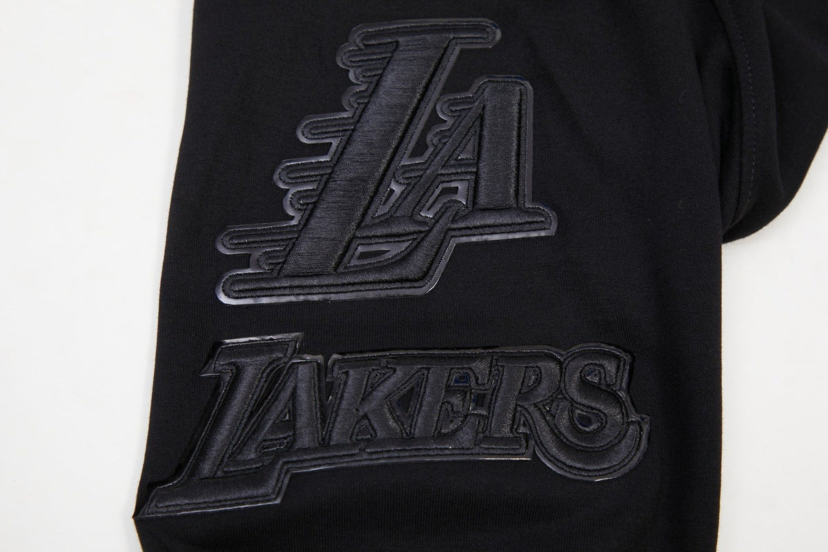 NBA LOS ANGELES LAKERS TRIPLE BLACK ZIPPER HOODIE