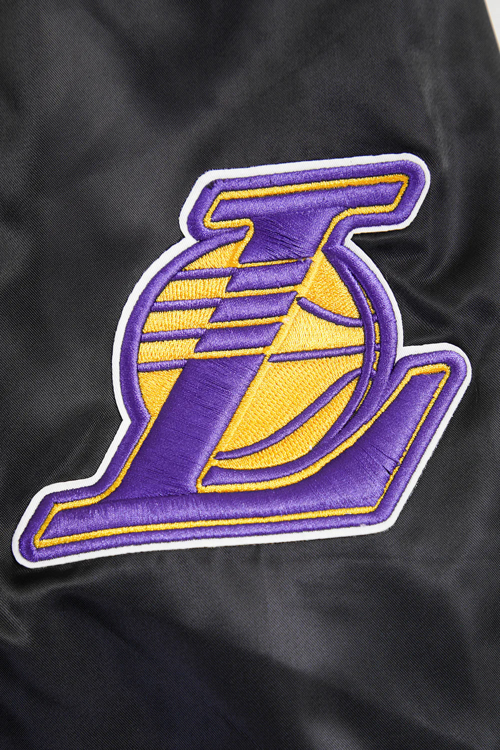NBA LOS ANGELES LAKERS RETRO CLASSIC MEN'S RIB SATIN JACKET