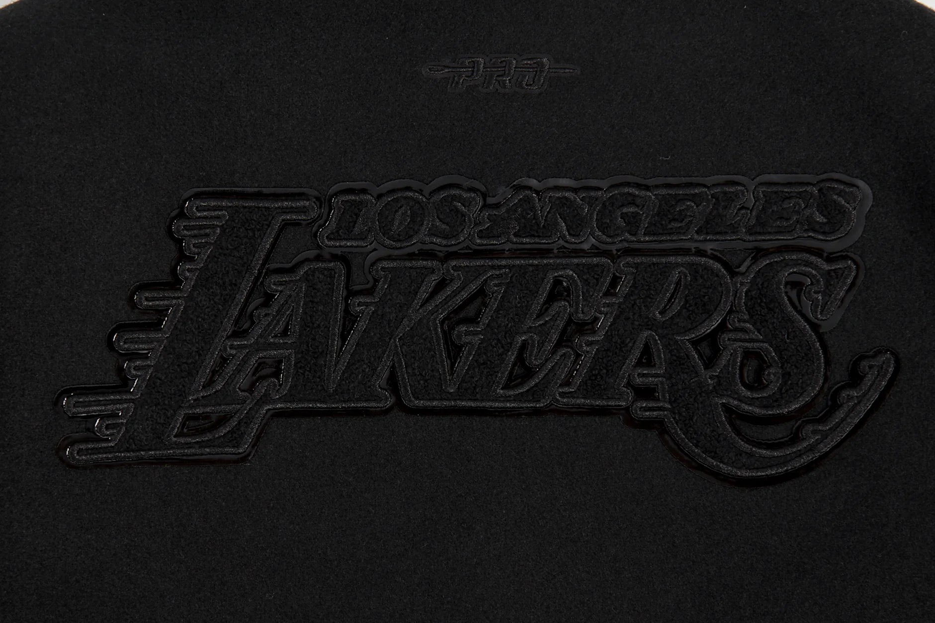 NBA LOS ANGELES LAKERS TRIPLE BLACK BIG BOYS WOOL VARSITY JACKET