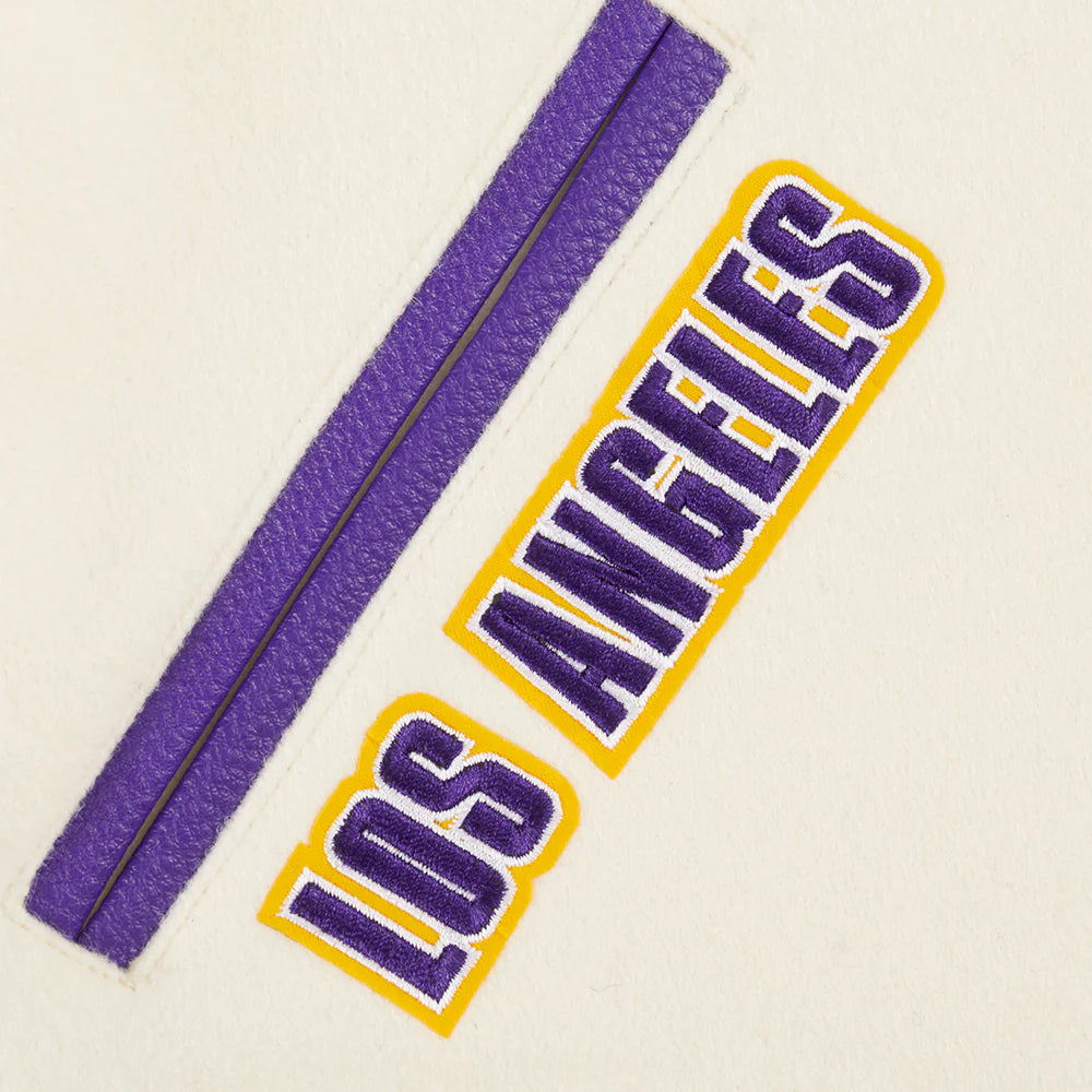 NBA LOS ANGELES LAKERS RETRO CLASSIC BIG BOYS RIB WOOL VARSITY JACKET