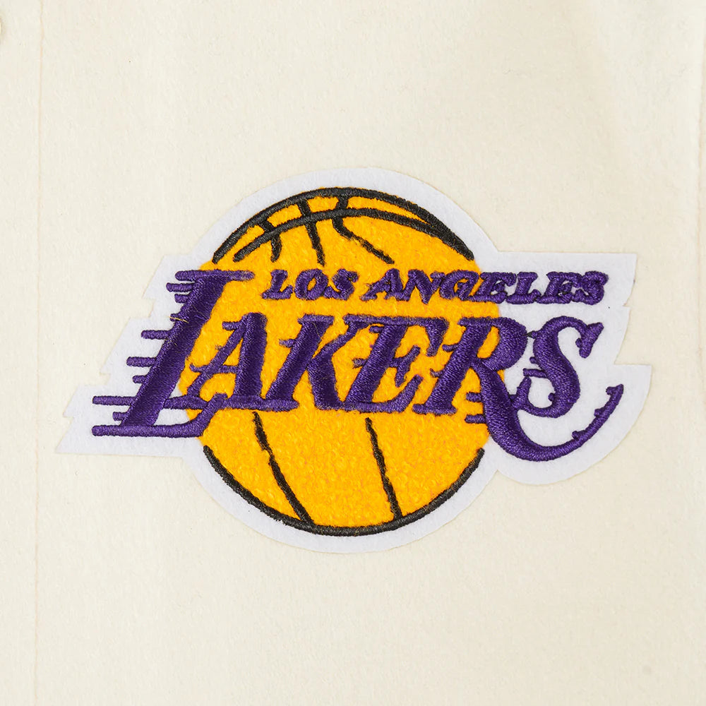 NBA LOS ANGELES LAKERS RETRO CLASSIC BIG BOYS RIB WOOL VARSITY JACKET