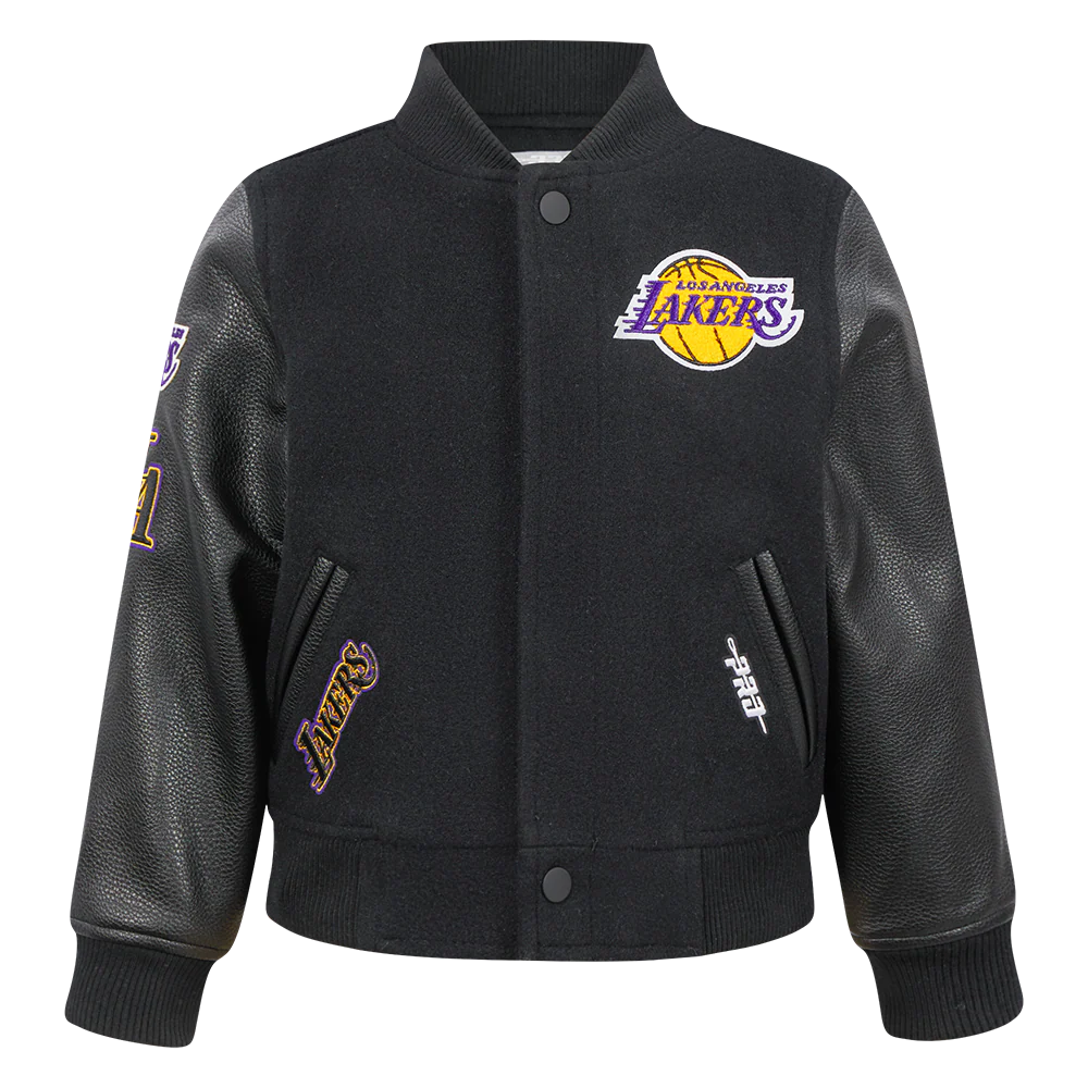 NBA LOS ANGELES LAKERS CLASSIC TODDLER BOYS WOOL VARSITY JACKET