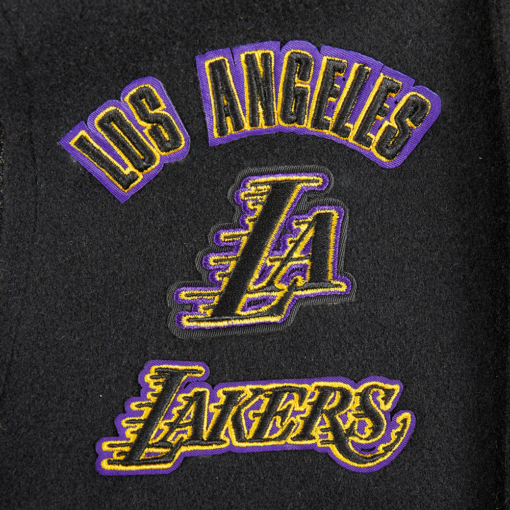 NBA LOS ANGELES LAKERS RETRO CLASSIC TODDLER BOYS RIB WOOL VARSITY JACKET