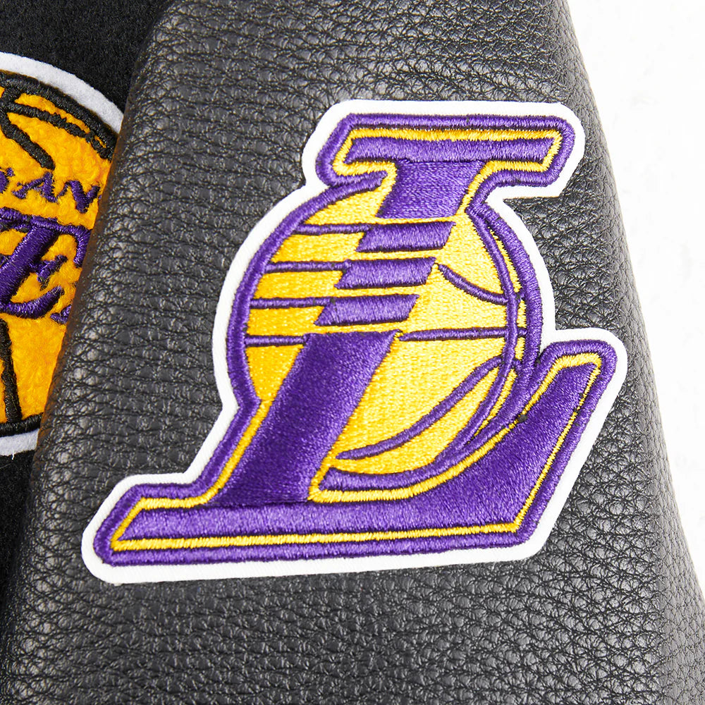 NBA LOS ANGELES LAKERS RETRO CLASSIC TODDLER BOYS RIB WOOL VARSITY JACKET
