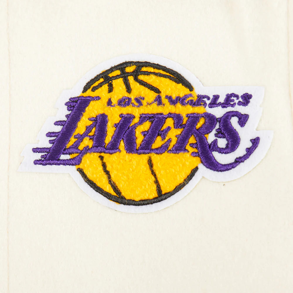 NBA LOS ANGELES LAKERS RETRO CLASSIC TODDLER BOYS RIB WOOL VARSITY JACKET