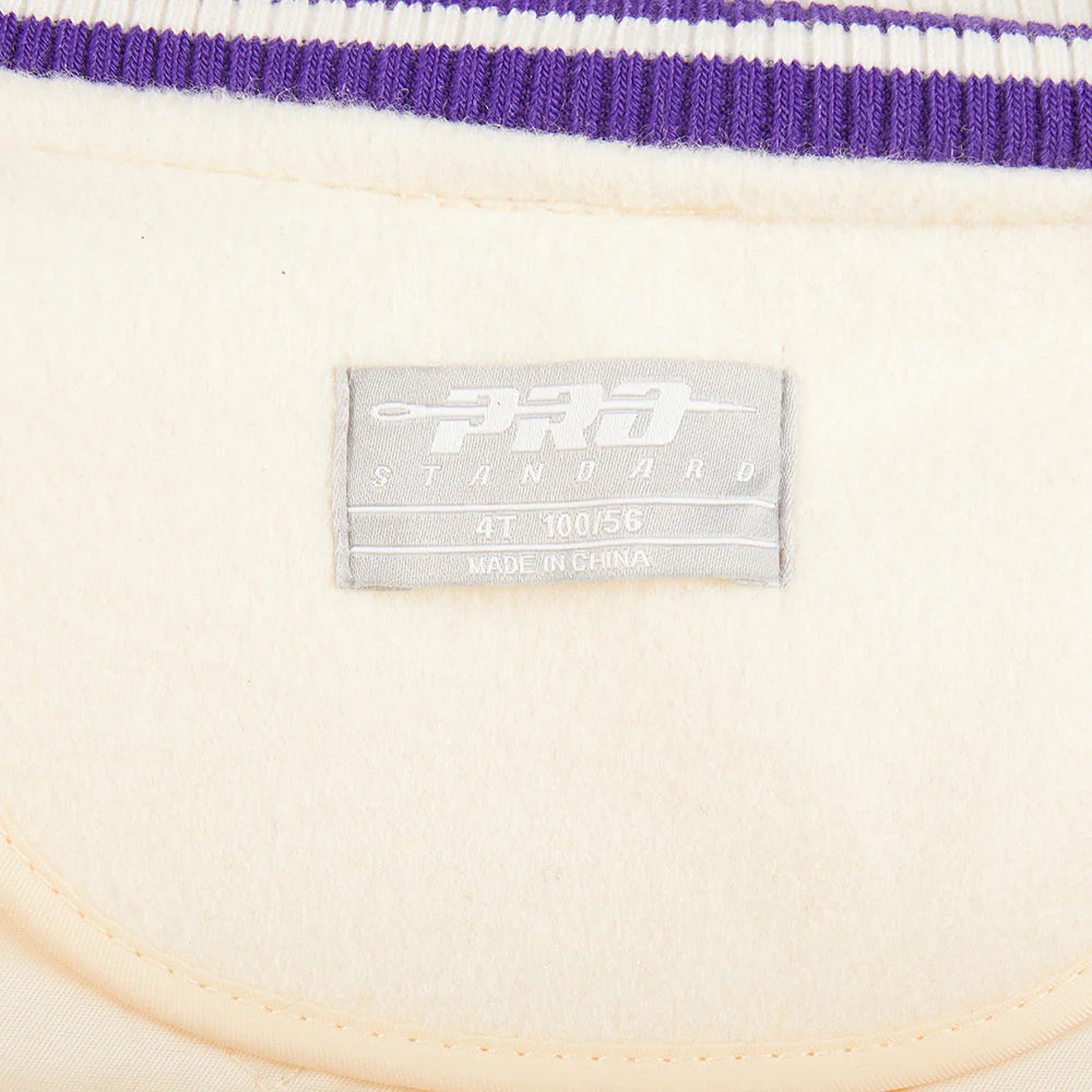 NBA LOS ANGELES LAKERS RETRO CLASSIC TODDLER BOYS RIB WOOL VARSITY JACKET