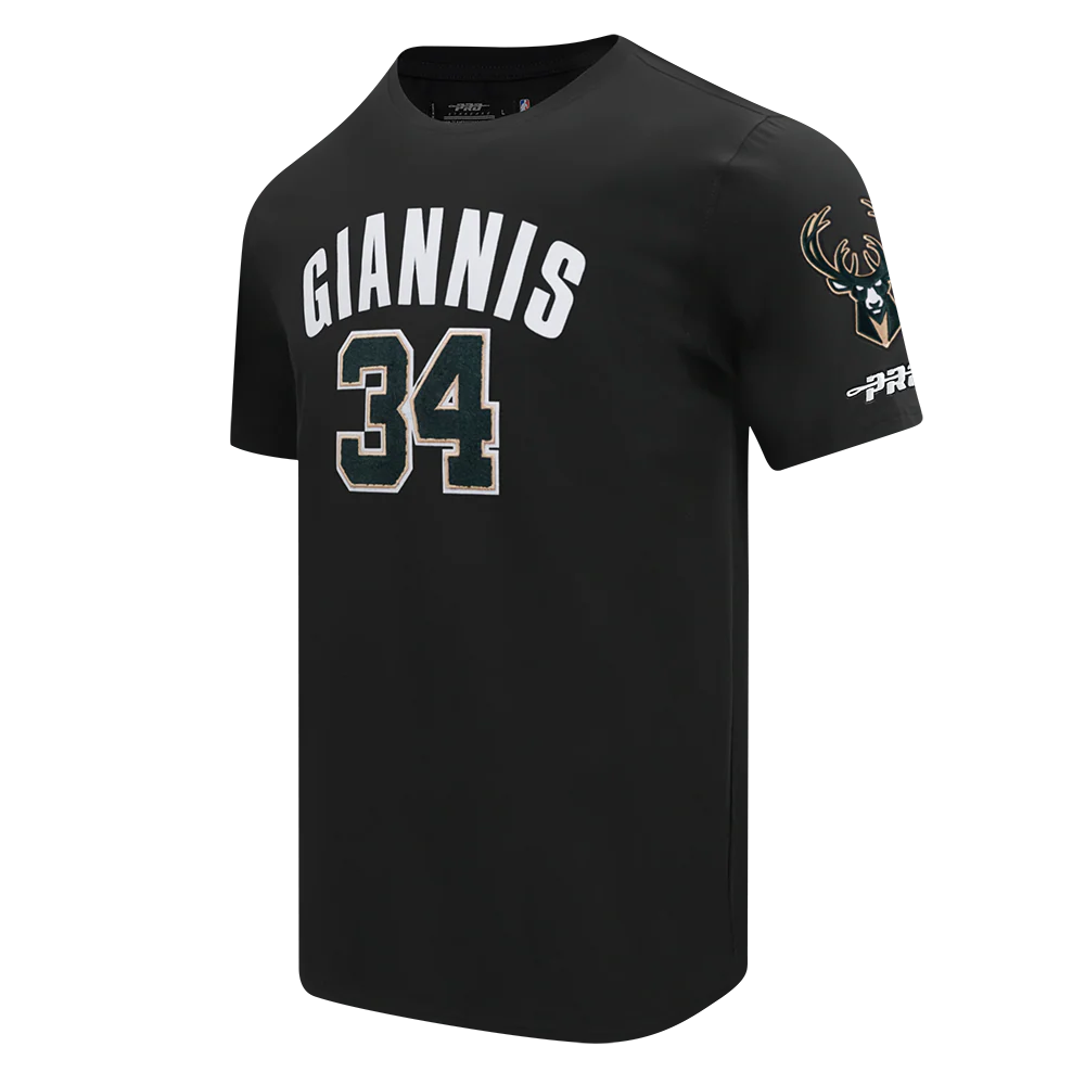 NBA MILWAUKEE BUCKS Giannis Antetokounmpo #34 CLASSIC PNN MEN'S SJ TEE