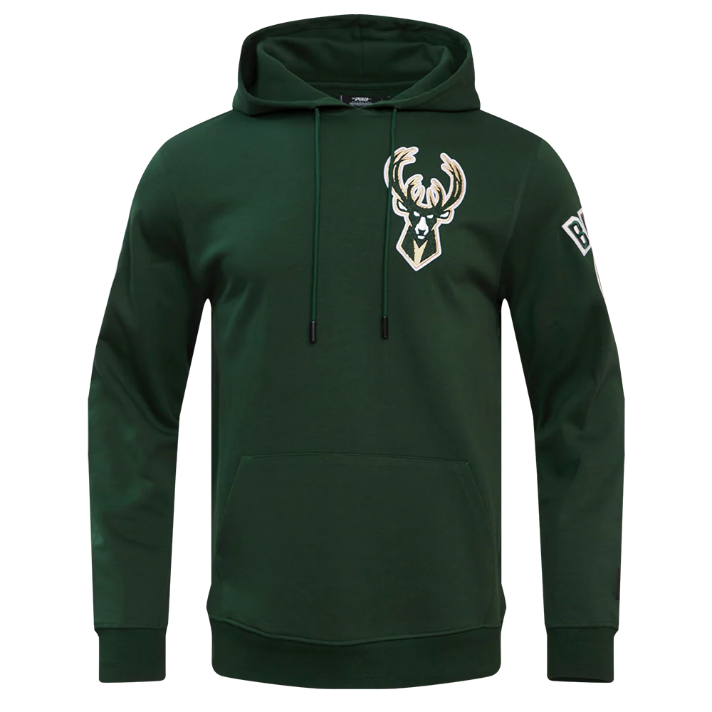NBA MILWAUKEE BUCKS CLASSIC CHENILLE MEN'S PULLOVER HOODIE