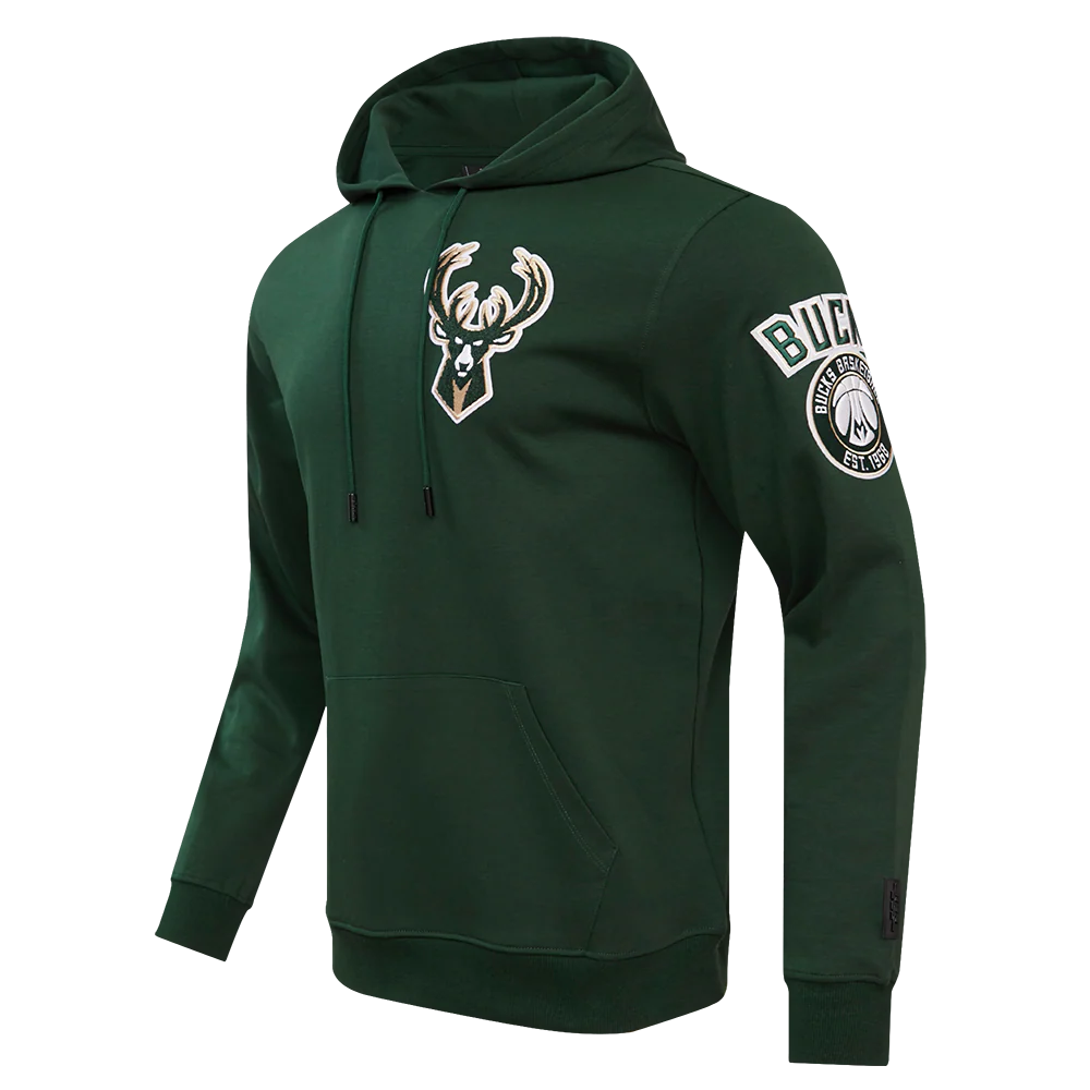 NBA MILWAUKEE BUCKS CLASSIC CHENILLE MEN'S PULLOVER HOODIE