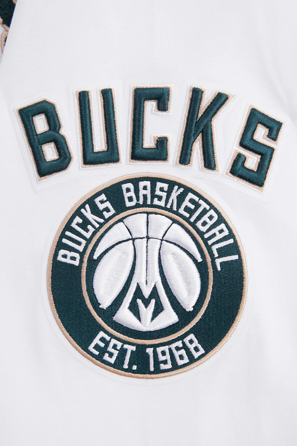 NBA MILWAUKEE BUCKS CLASSIC CHENILLE MEN'S PULLOVER HOODIE