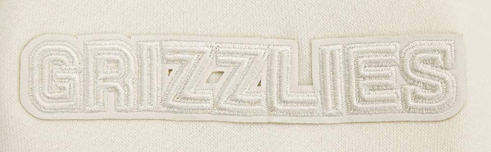 NBA MEMPHIS GRIZZLIES NEUTRAL DROP SHOULDER FLEECE CREWNECK