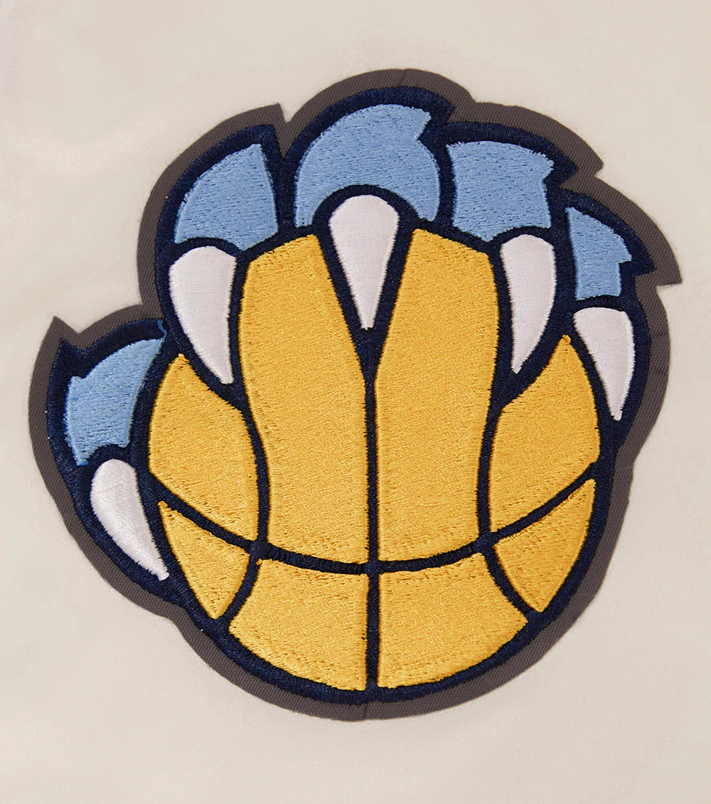 NBA MEMPHIS GRIZZLIES RETRO CLASSIC MEN'S RIB SATIN JACKET