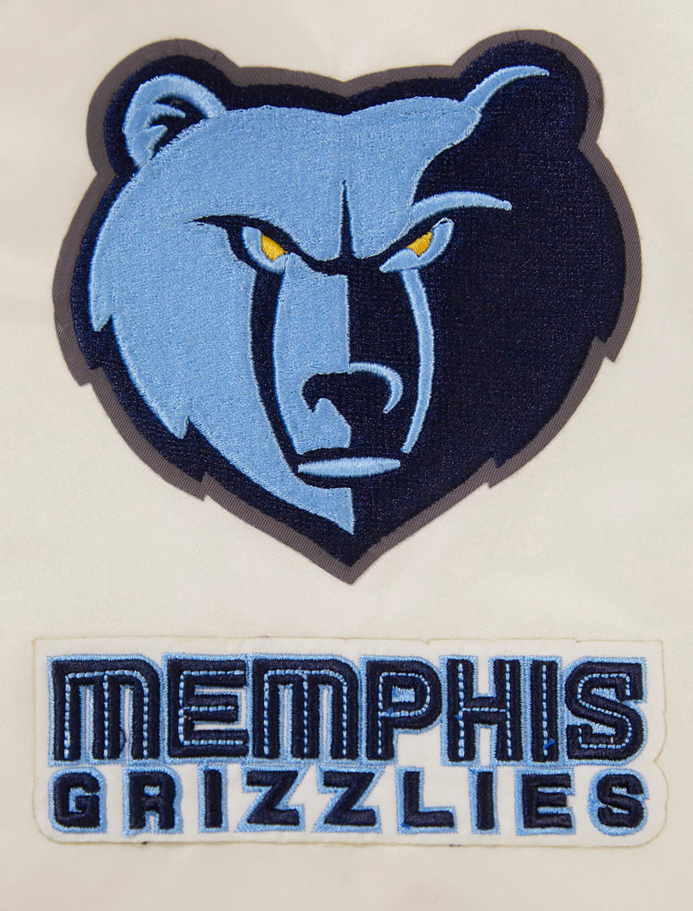 NBA MEMPHIS GRIZZLIES RETRO CLASSIC MEN'S RIB SATIN JACKET