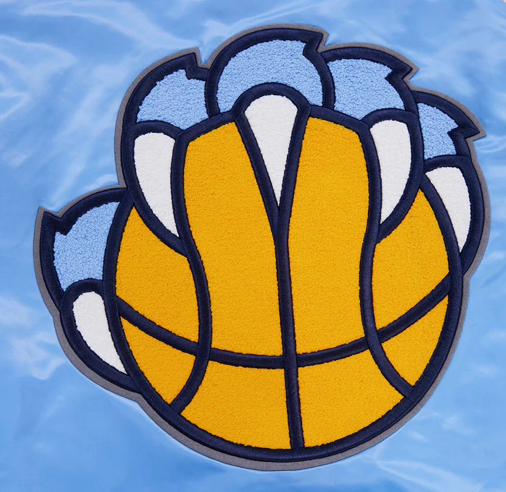 NBA MEMPHIS GRIZZLIES RETRO CLASSIC MEN'S RIB SATIN JACKET