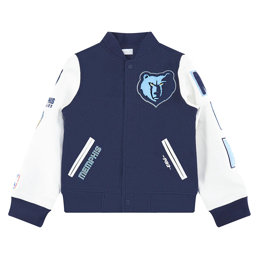 NBA MEMPHIS GRIZZLIES CLASSIC BIG BOYS WOOL VARSITY JACKET