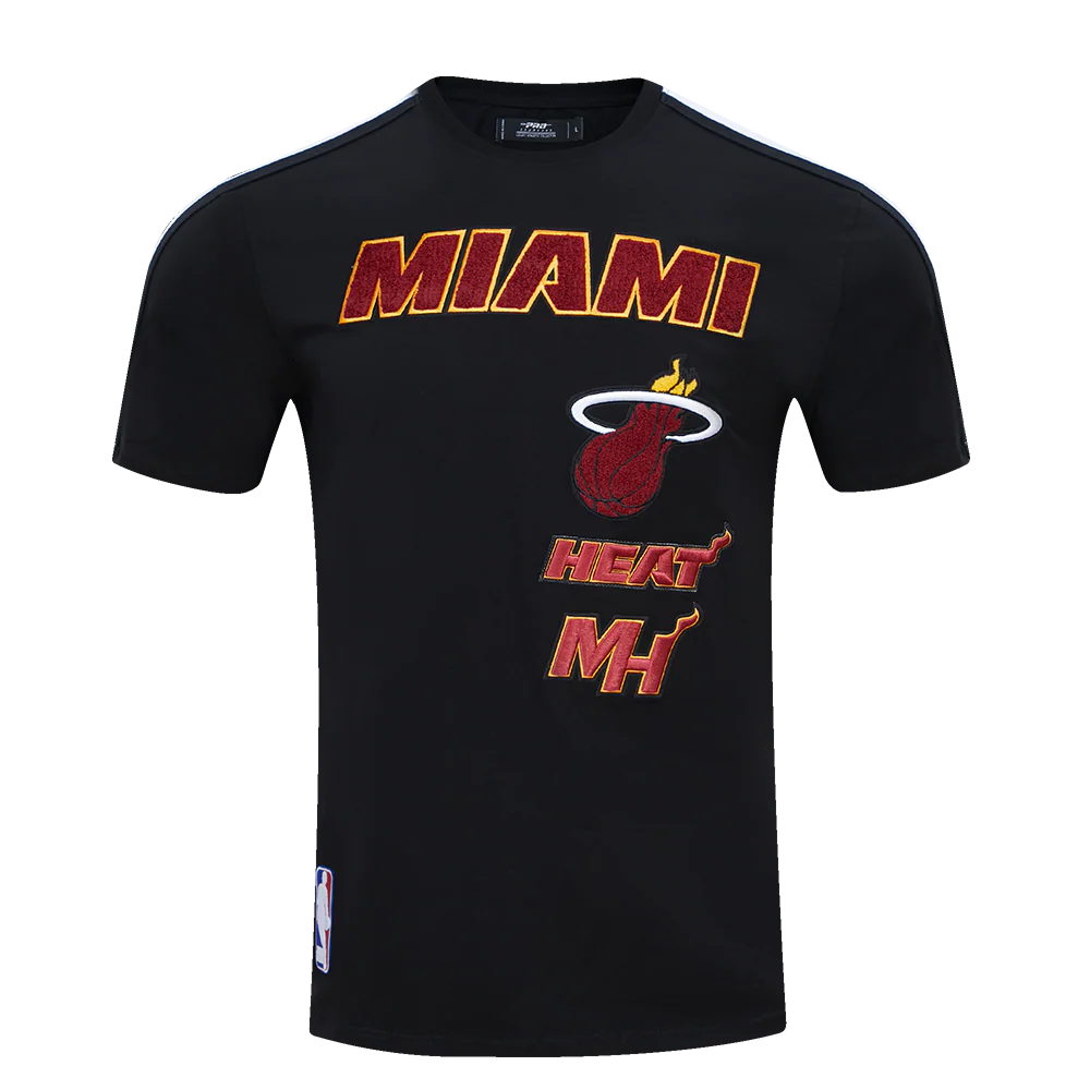 NBA MIAMI HEAT RETRO CLASSIC MEN'S STRIPED TEE