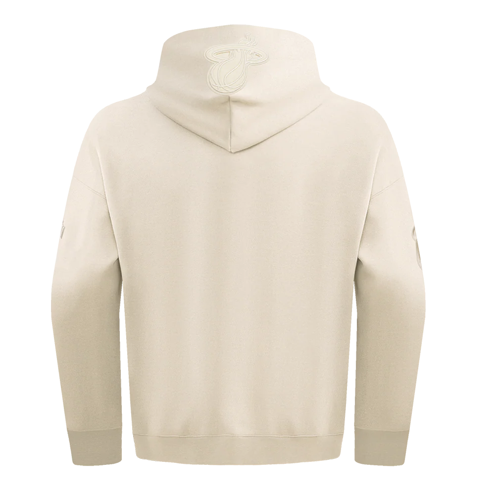 NBA MIAMI HEAT NEUTRAL DROP SHOULDER FLEECE PULLOVER HOODIE