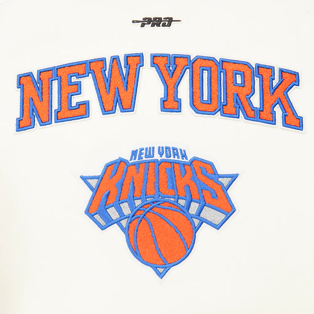 NBA NEW YORK KNICKS RETRO CLASSIC BIG BOYS RIB WOOL VARSITY JACKET