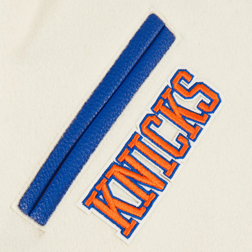 NBA NEW YORK KNICKS RETRO CLASSIC LITTLE BOYS RIB WOOL VARSITY JACKET