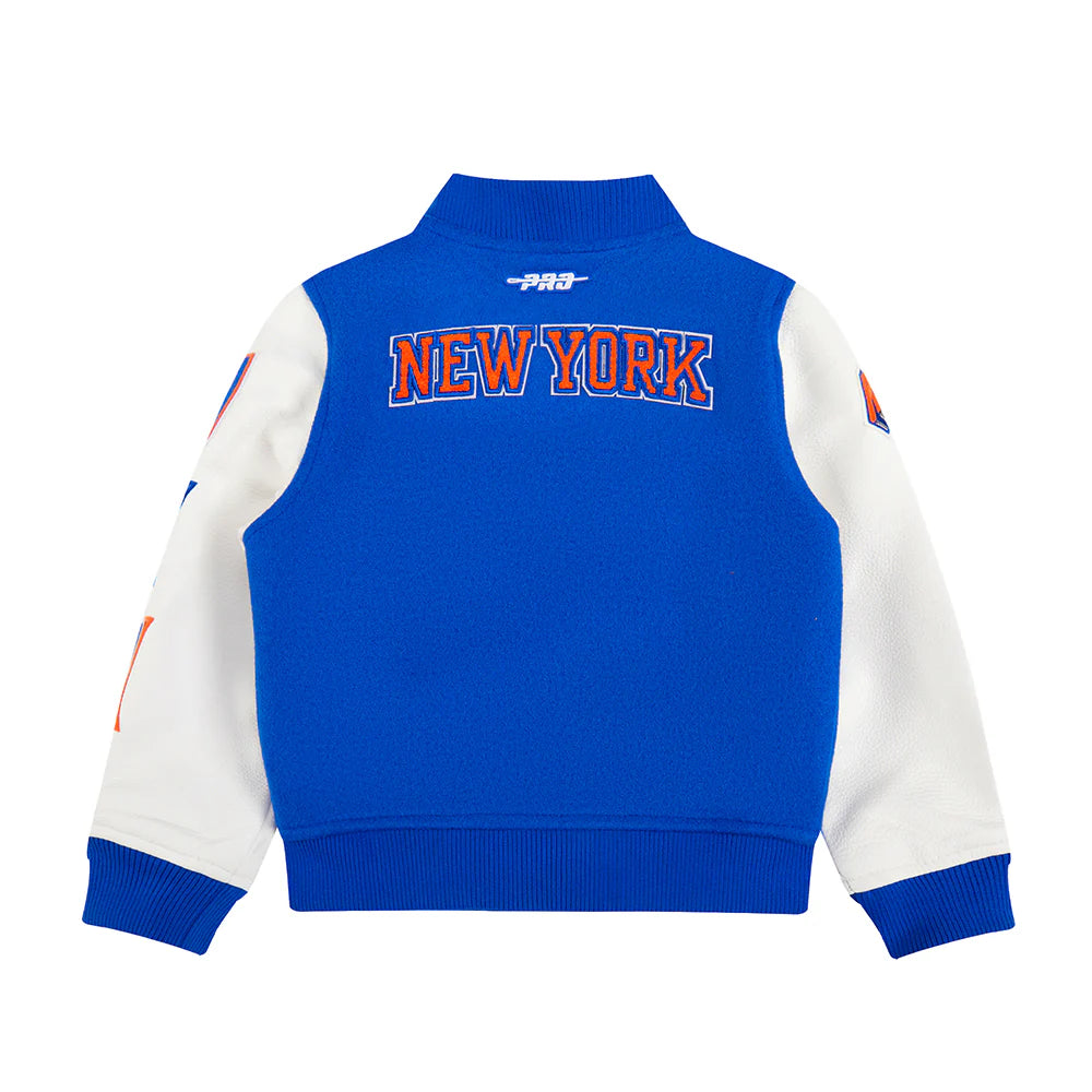 NBA NEW YORK KNICKS CLASSIC TODDLER BOYS WOOL VARSITY JACKET