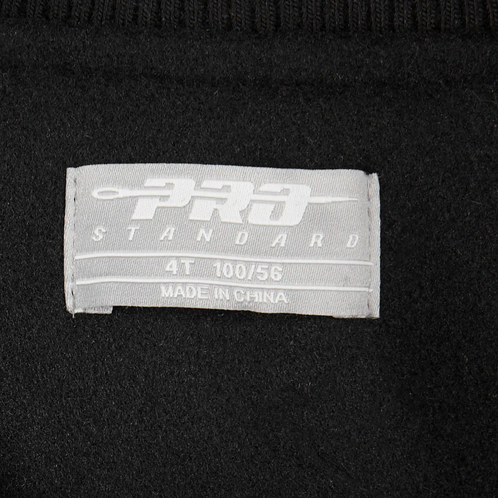 NBA NEW YORK KNICKS TRIPLE BLACK TODDLER BOYS WOOL VARSITY JACKET