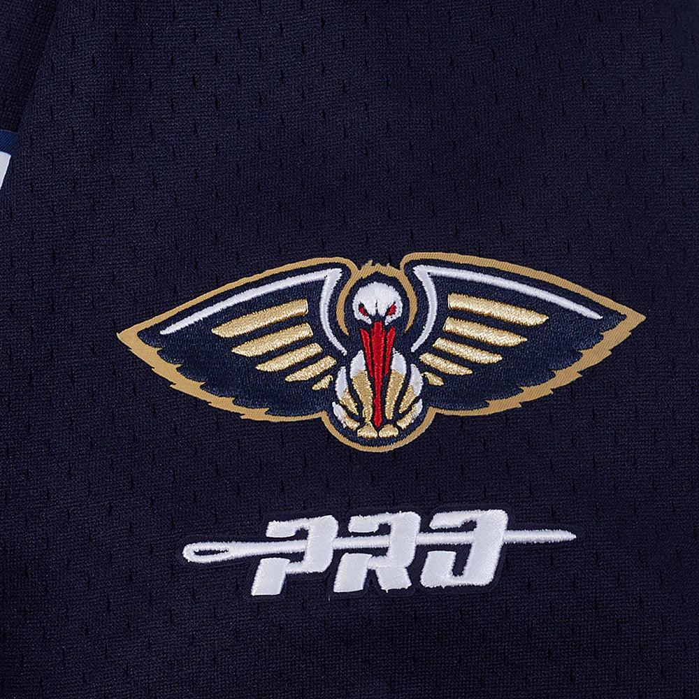 NBA NEW ORLEANS PELICANS ZION WILLIAMSON #1 CLASSIC MESH PNN MEN'S MESH BUTTON DOWN SHIRT