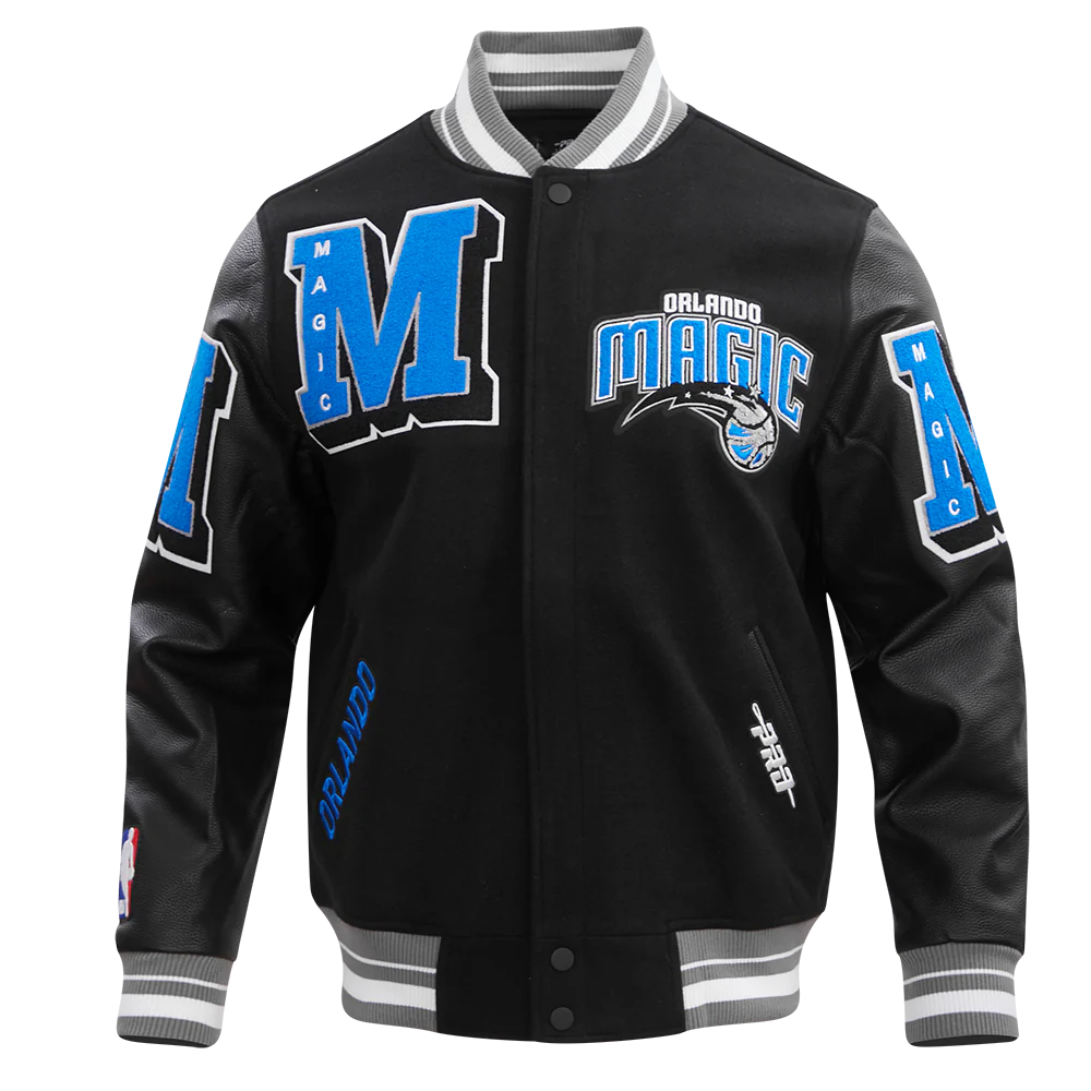 NBA ORLANDO MAGIC MASHUP MEN'S RIB WOOL VARSITY JACKET