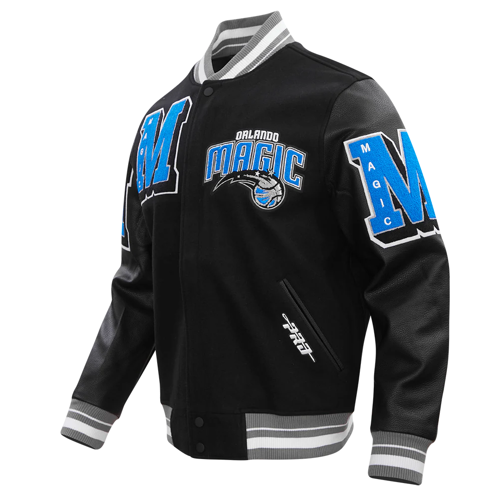 NBA ORLANDO MAGIC MASHUP MEN'S RIB WOOL VARSITY JACKET