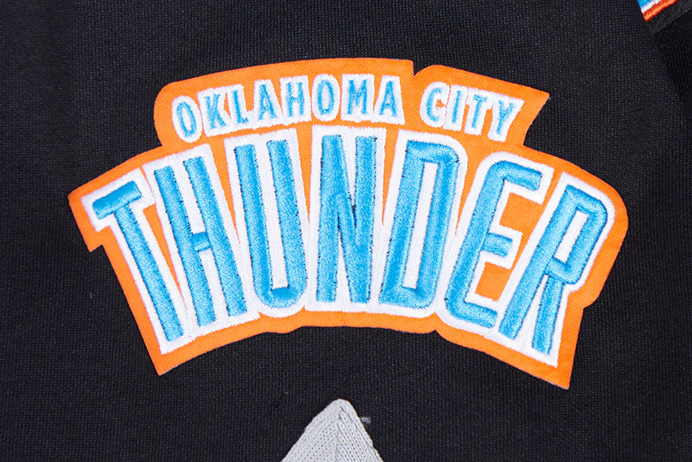 NBA OKLAHOMA CITY THUNDER CLASSIC MEN'S PRO SS DOUBLE KNIT JACKET