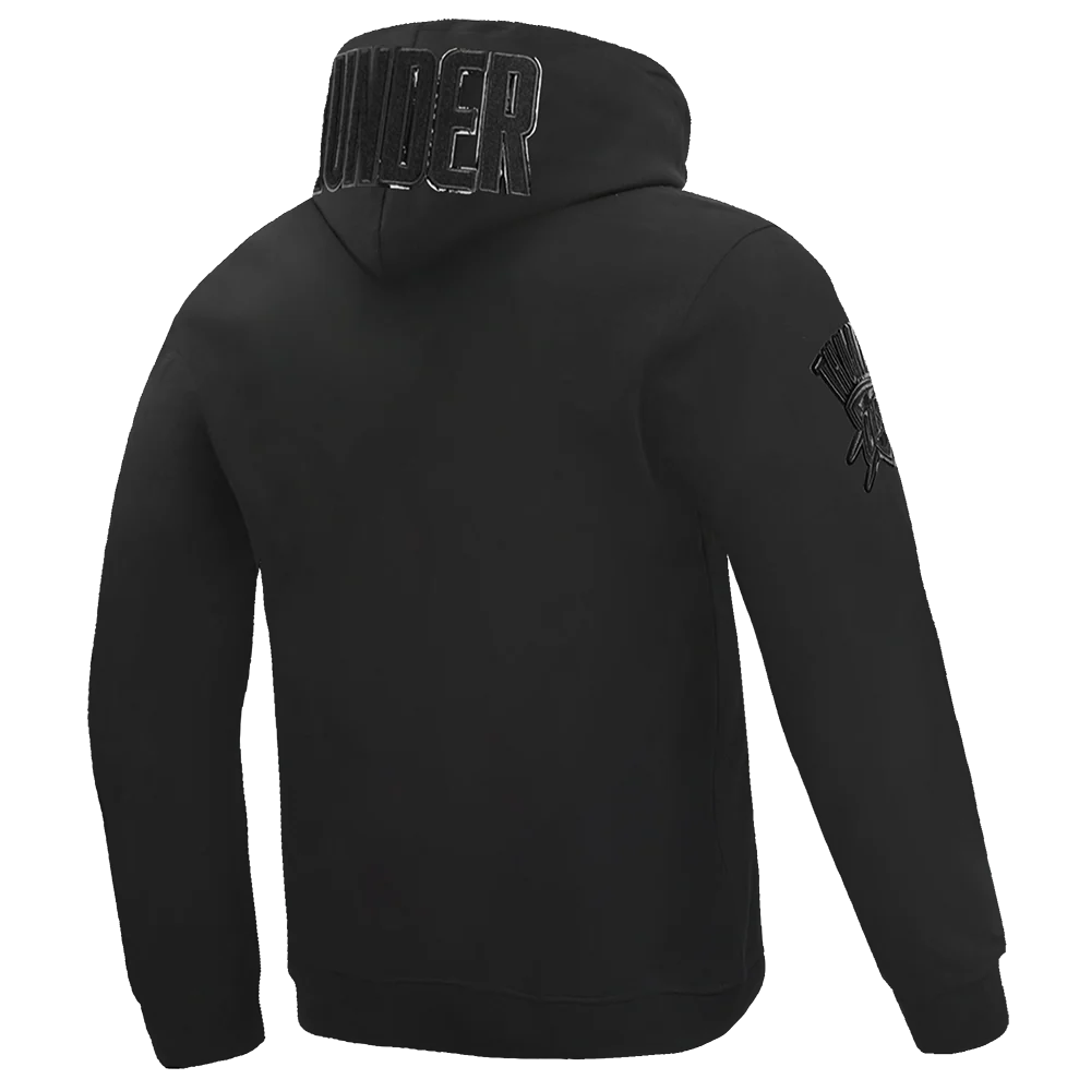 NBA OKLAHOMA CITY THUNDER TRIPLE BLACK MEN'S DK PO HOODIE