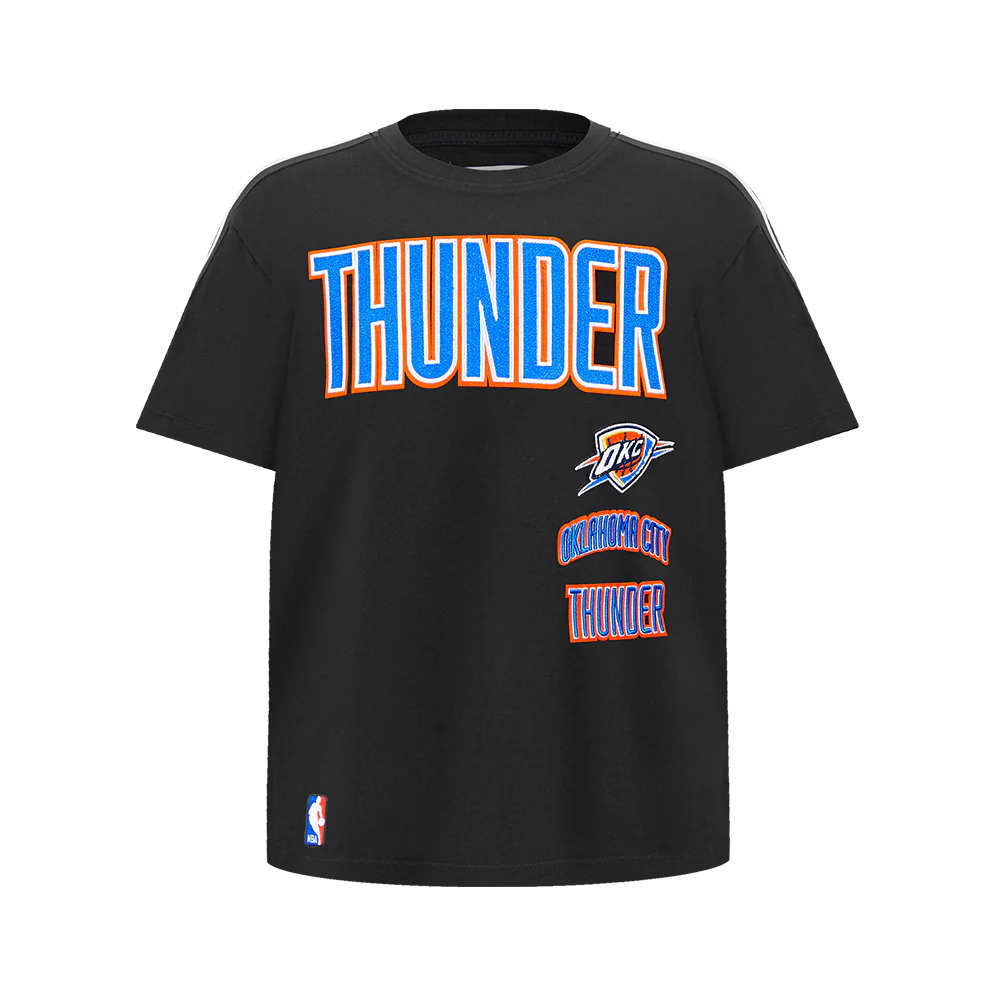 NBA OKLAHOMA CITY THUNDER RETRO CLASSIC SINGLE JERSEY BIG BOYS SINGLE JERSEY TAPING TEE
