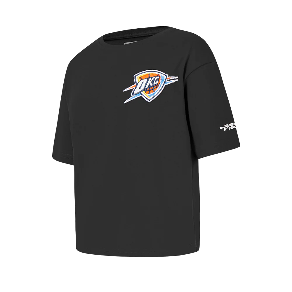 NBA OKLAHOMA CITY THUNDER CLASSIC LITTLE GIRLS SHORT SLEEVE BOXY TEE