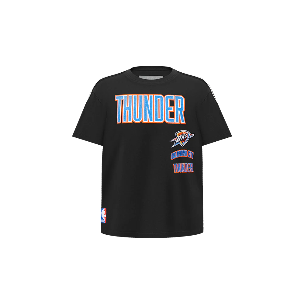 NBA OKLAHOMA CITY THUNDER RETRO CLASSIC TODDLER BOYS SHORT SLEEVE TAPING TEE