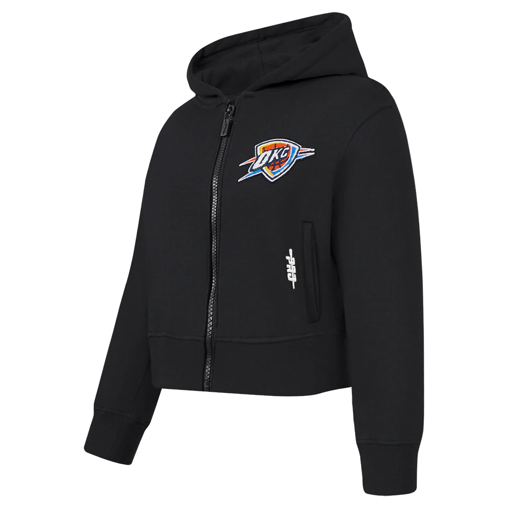 NBA OKLAHOMA CITY THUNDER CLASSIC TODDLER GIRLS FLEECE FULL ZIP HOODIE