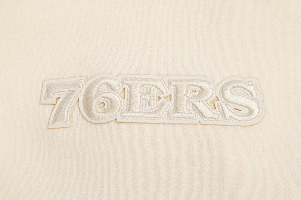 NBA PHILADELPHIA 76ERS NEUTRAL DROP SHOULDER MEN'S PULLOVER HOODIE