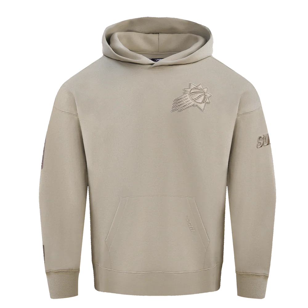 NBA PHOENIX SUNS NEUTRAL DROP SHOULDER FLEECE PULLOVER HOODIE