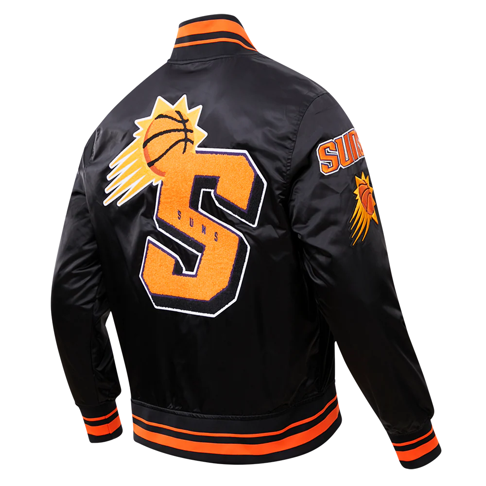 NBA PHOENIX SUNS MASHUP MEN'S RIB SATIN JACKET