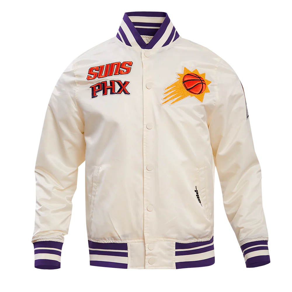 NBA PHOENIX SUNS RETRO CLASSIC MEN'S RIB SATIN JACKET