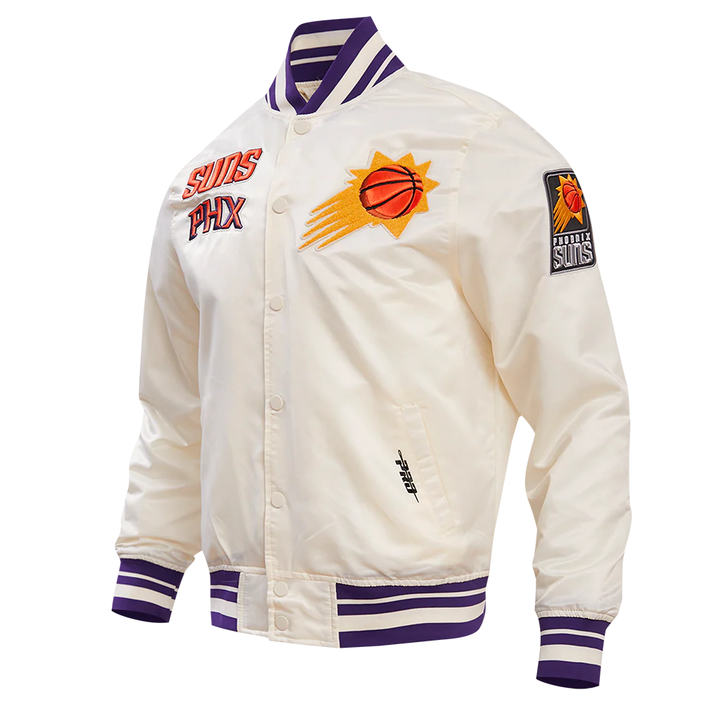 NBA PHOENIX SUNS RETRO CLASSIC MEN'S RIB SATIN JACKET